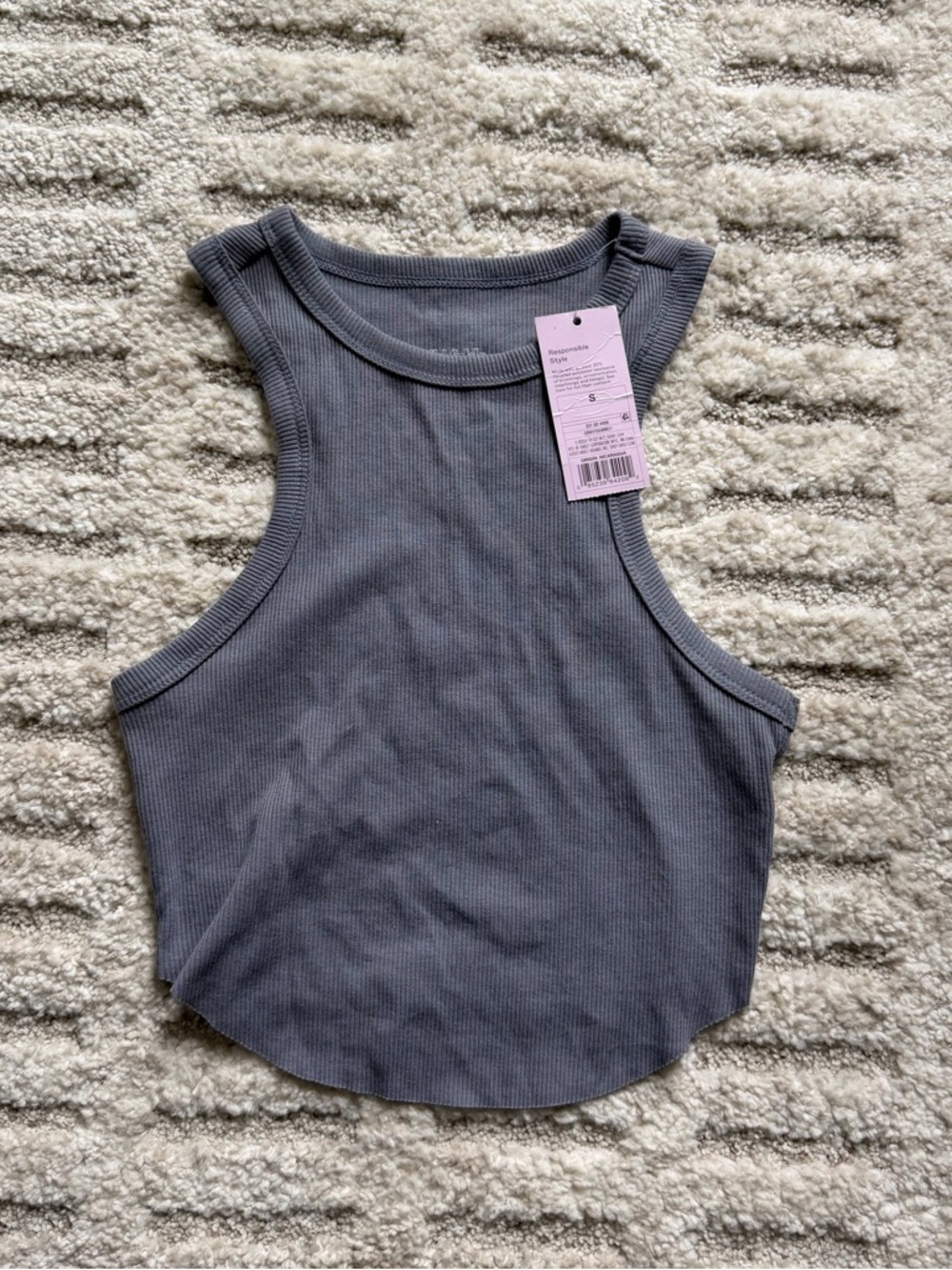 Ribbed Tank Crop Top